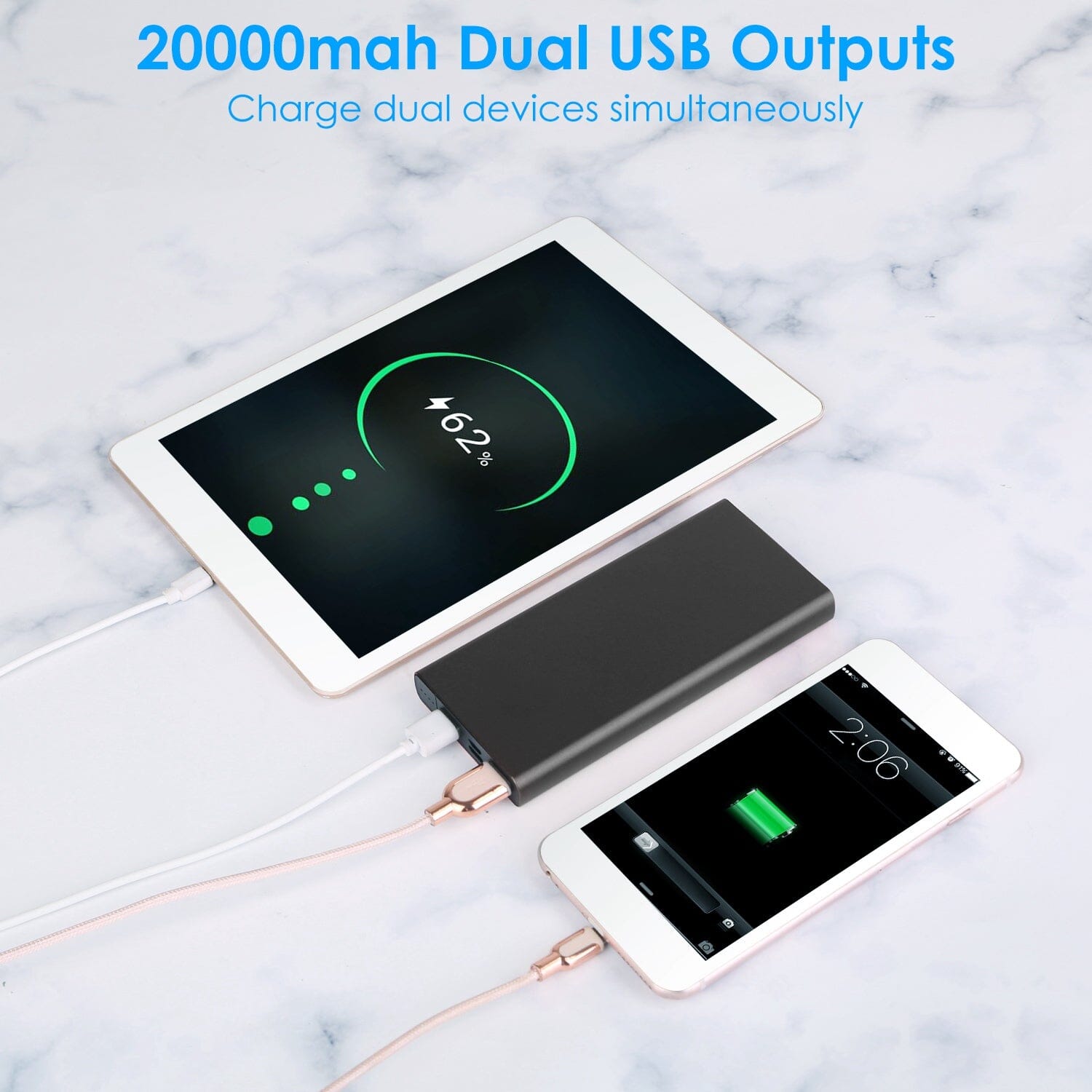 20000mAh Power Bank Portable External Battery Pack with Dual USB Output Ports Type C Micro USB Input Buy Cheap Comfortable