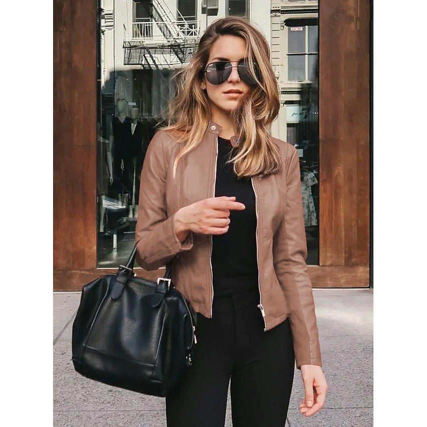 Women's Faux Leather Jacket Very Cheap Pice