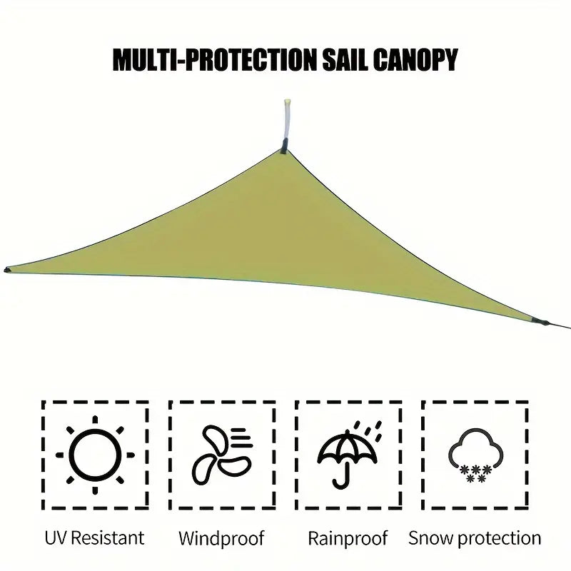 Durable Outdoor Sun Shade Sail for Terrace, Yard, Deck, and Garden - Waterproof and UV Resistant Triangle Canopy Cheap Sale From China