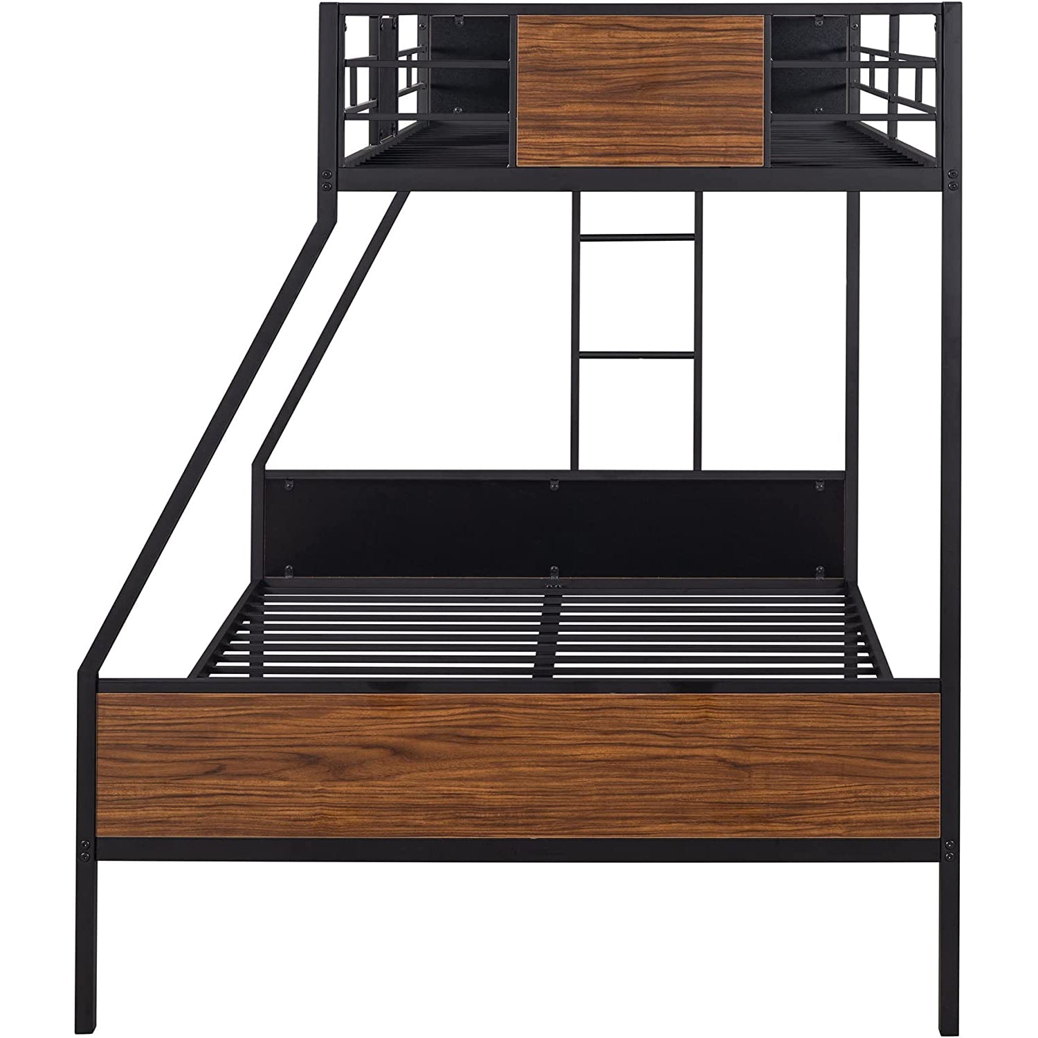 Metal Bunk Bed with Safety Railing Ladder Collections For Sale