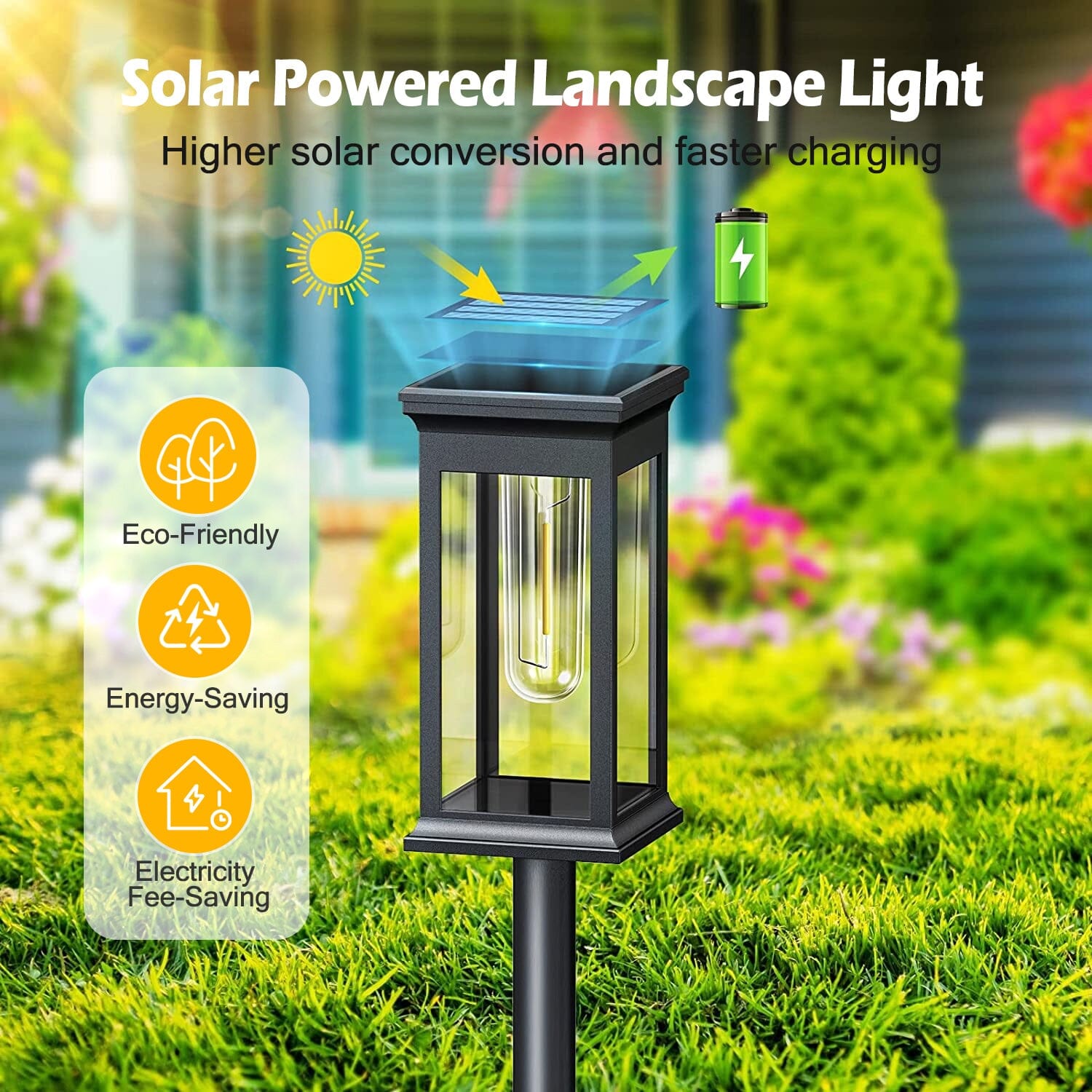 6-Pack: Solar Powered Stake Light IP65 Waterproof Auto On Off Many Kinds Of Cheap Pice