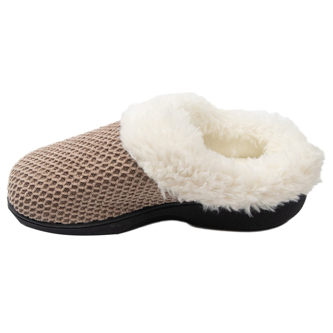 Roxoni Women's Fleece Trim Knit Sweater Furr Clog Slipper Clearance Get To Buy