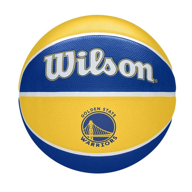 Wilson NBA Golden State Warriors Tribute Ball - Size 7 - Blue/Yellow (Refurbished) Outlet 100% Original