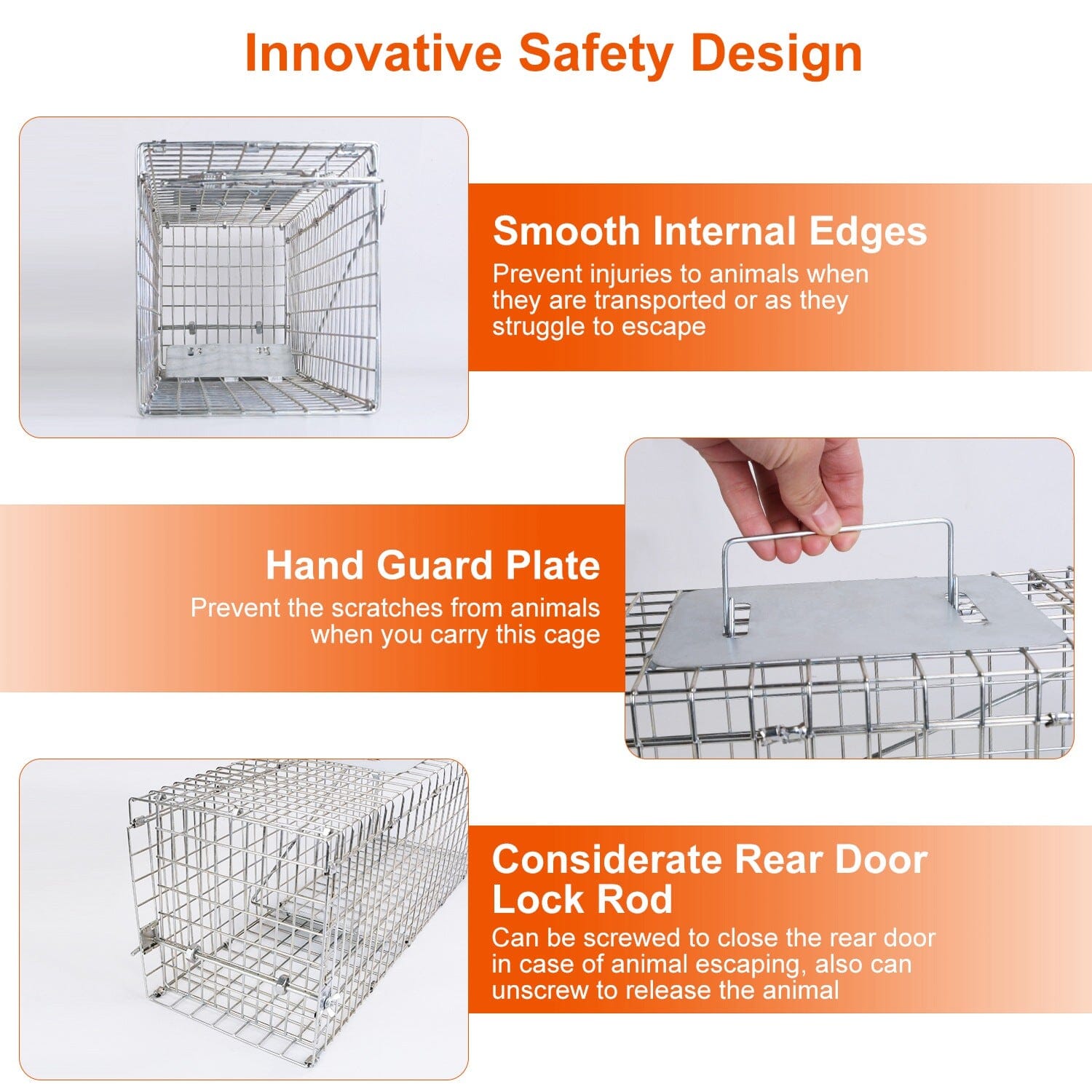 Humane Live Animal Rodent Cage Collapsible Galvanized Wire Inexpensive Sale Online