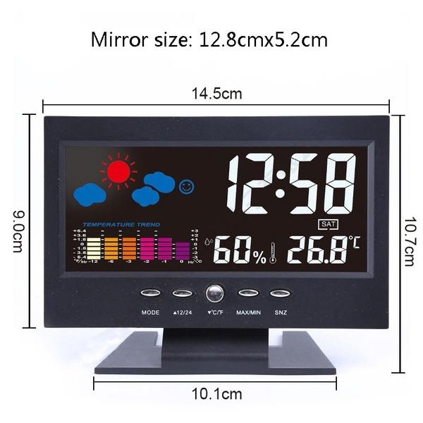 LCD Color Screen Digital Backlight Snooze Alarm Clock Clearance Store Sale Online