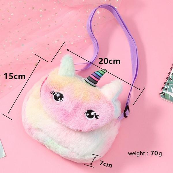 Rainbow Unicorn Plush Shoulder Bag Amazing Pice