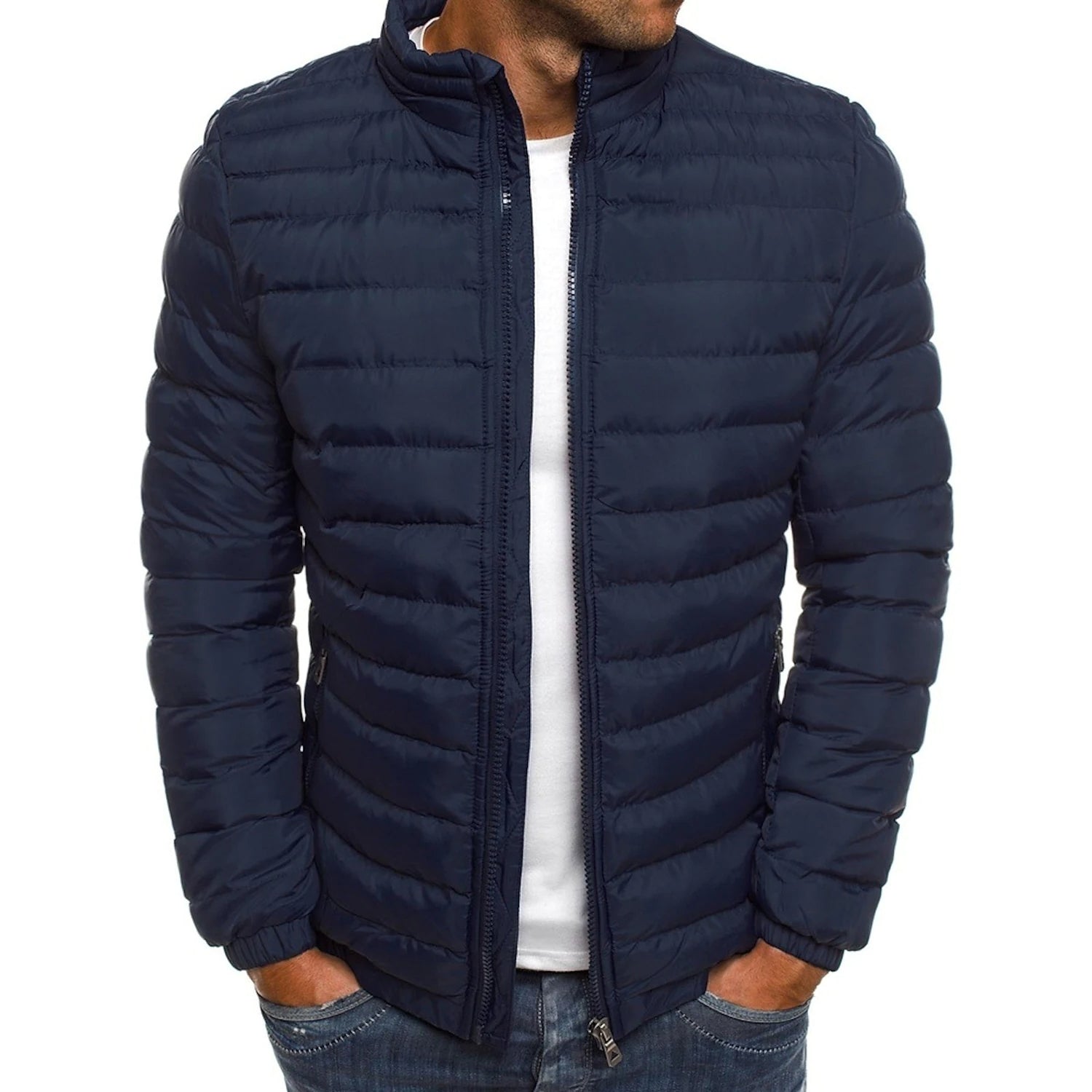 Men's Warm Windproof Puffer Bubble Jacket Clearance Online