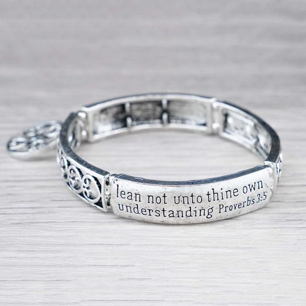 Spiritual Engraved Bracelet- Trust in the Lord.. With Credit Card Free Shipping