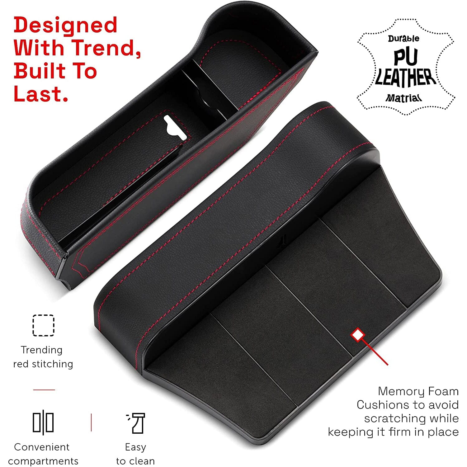 2-Pack: PerPlus Car Seat Gap Filler Organizer Sale Online Cheap