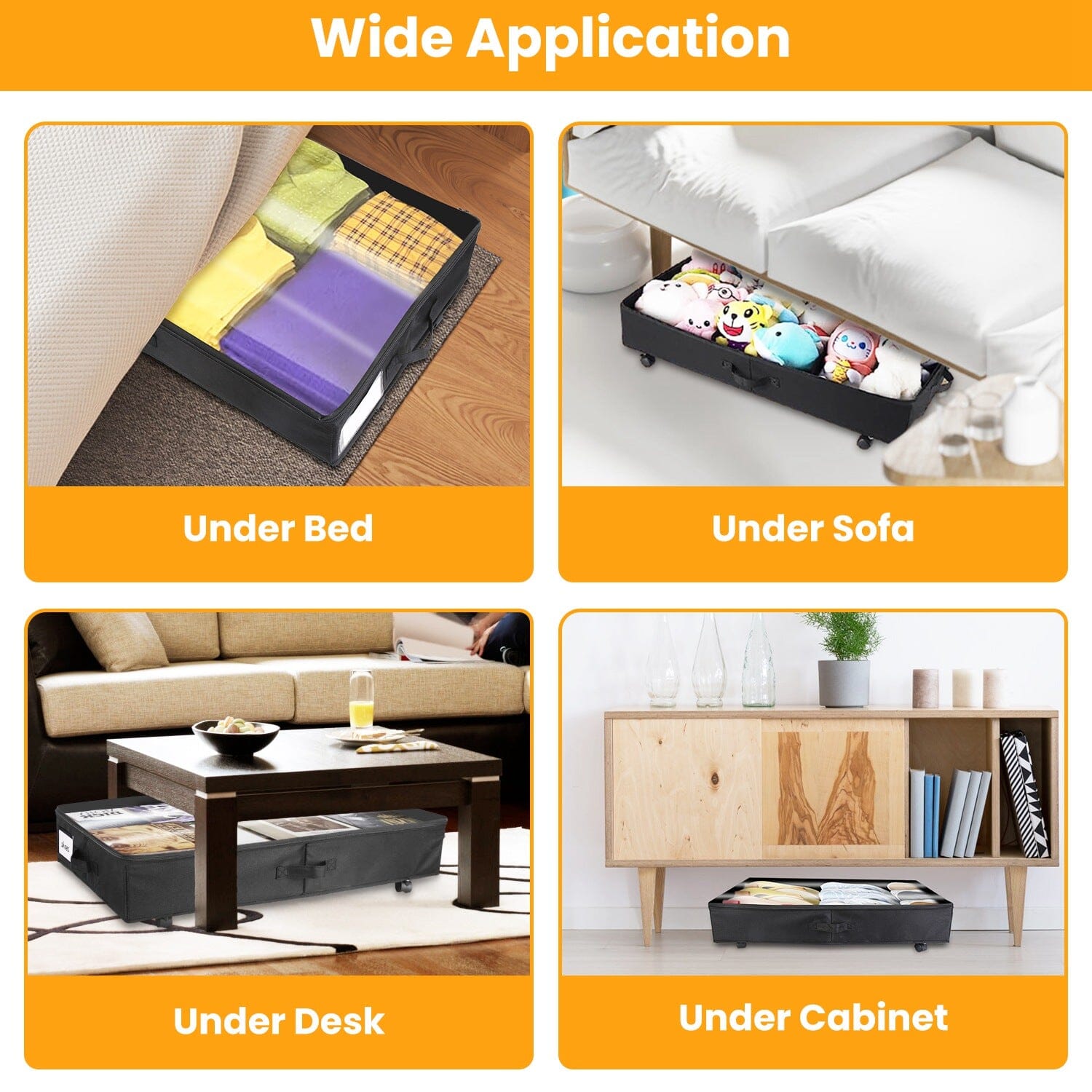 2-Piece: Under Bed Storage Container Sale 2025 New