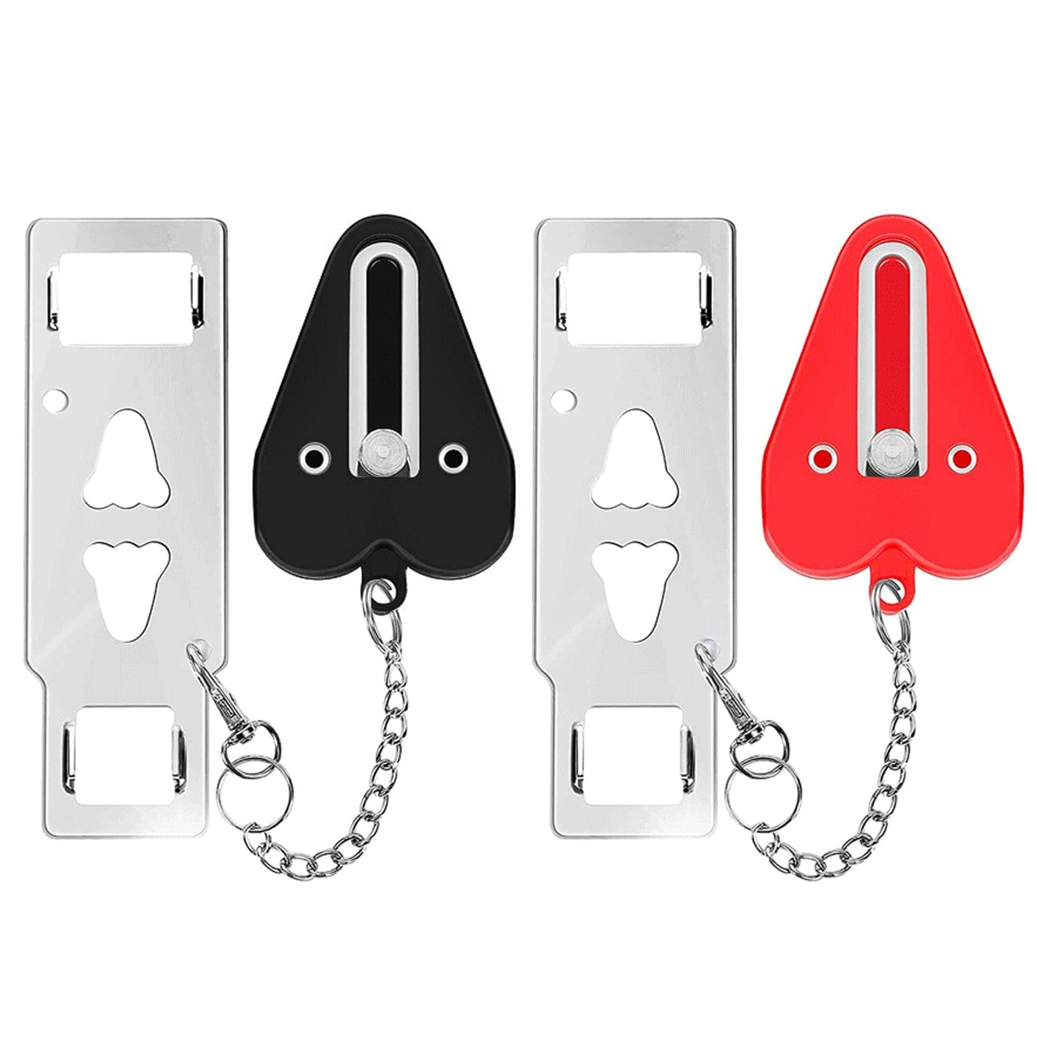 2-Piece: Portable Travel Door Lock Home Hotel Apartment Security Lock Visit Cheap Pice