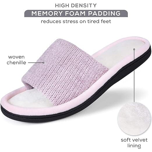 Roxoni Women Slippers Soft Open Toe Slide, Indoor Outdoor Rubber Sole Free Shipping New Styles