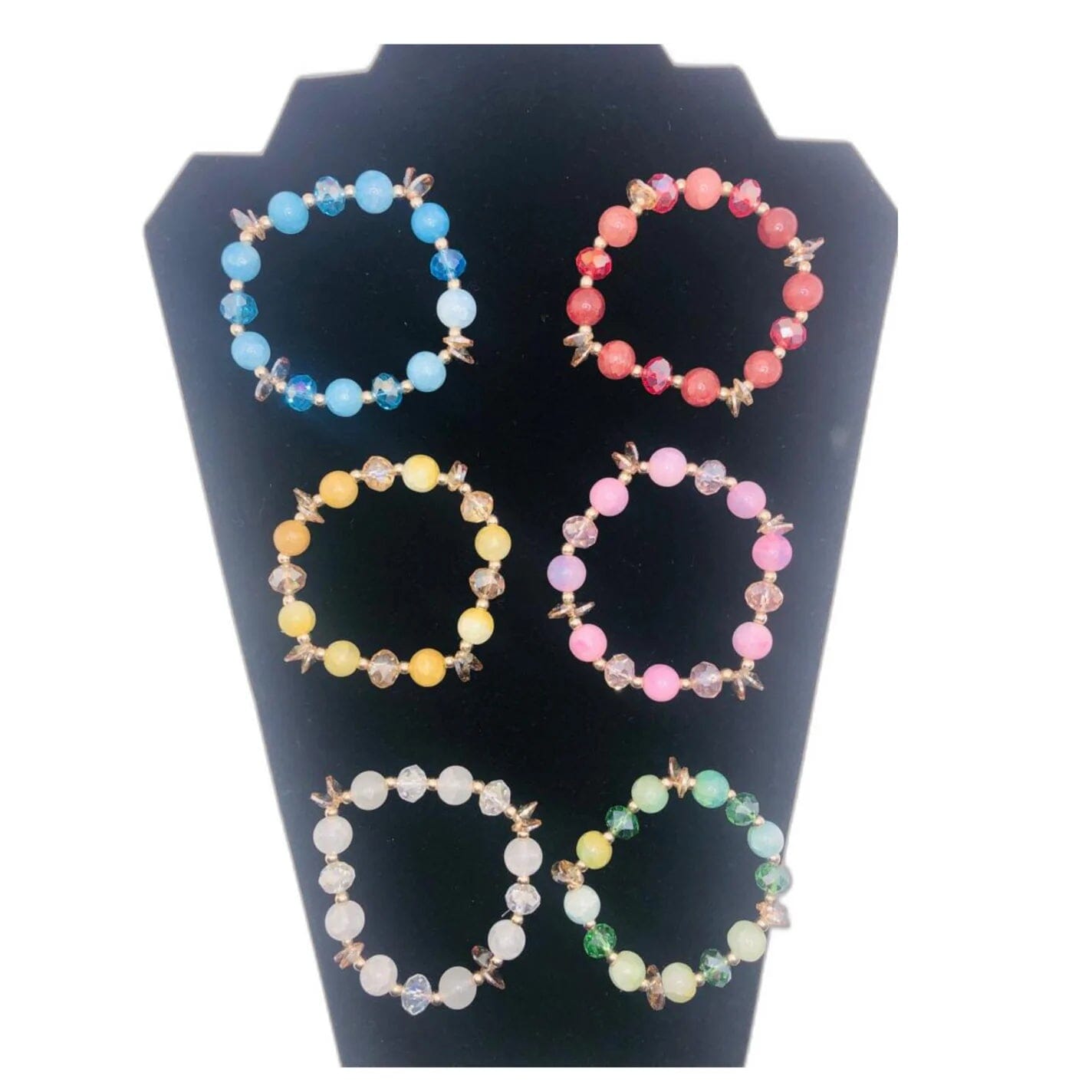 Beautiful Handmade Stone and Glass Beads Bracelets Outlet Lowest Pice