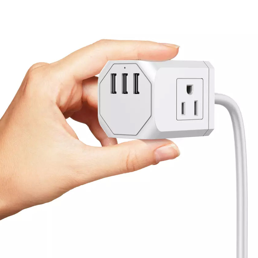 3 Wall Outlets with 3 USB Ports (5ft cord) Cheap Sale Many Kinds Of