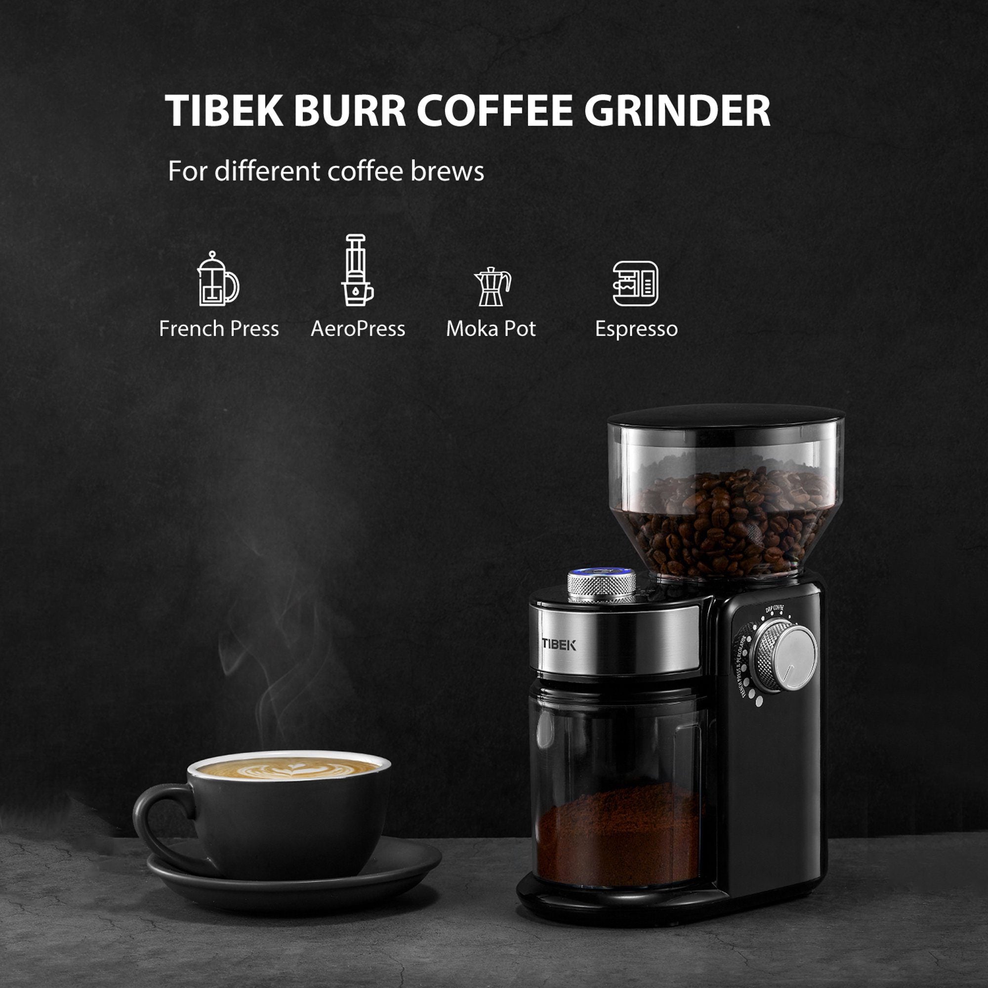 Electric Burr Coffee Grinder with 18 Settings Sale Best Wholesale