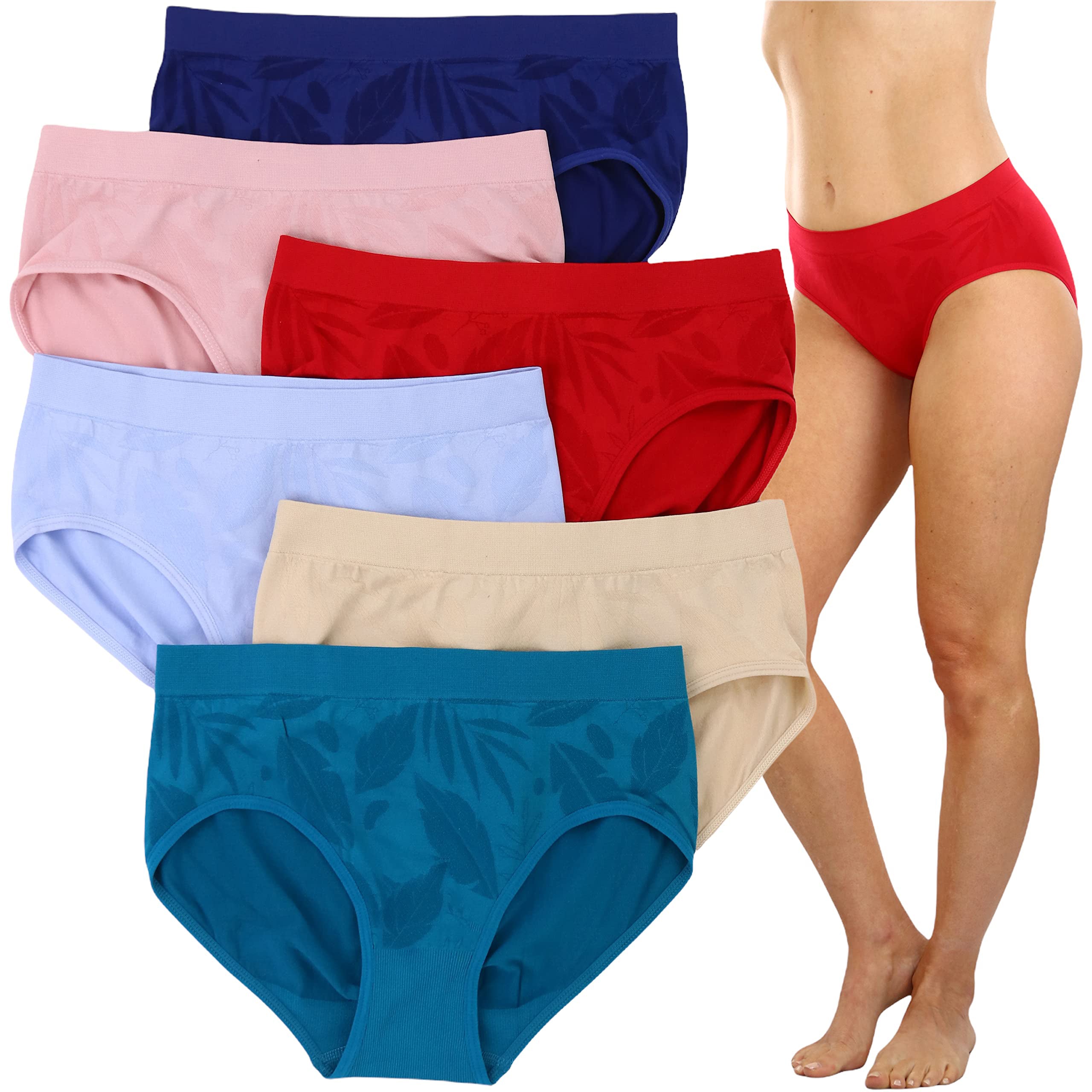 6-Pack: ToBeInStyle Women's Comfortable Bikini Brief Panties Cheap Sale Visit New