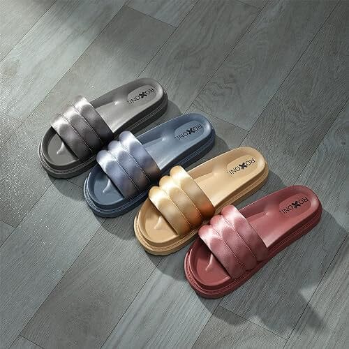 Women's Padded Strap Slide Sandals Stylish Open Toe Sandals High Quality For Sale