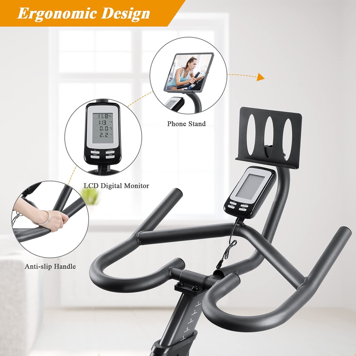 MaxKare Stationary Upright Exercise Bike Discount Best Sale