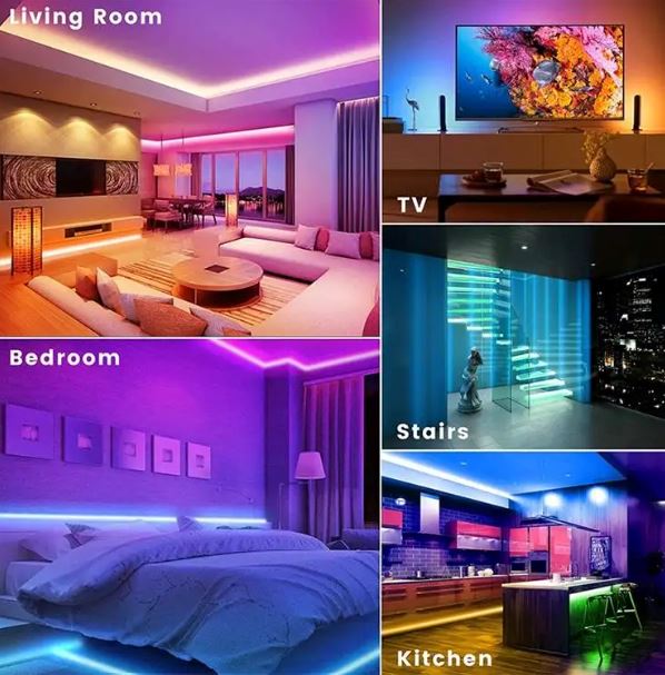 LED Strip Lights 16 Feet RGB LED Lights with Remote Sale 100% Original