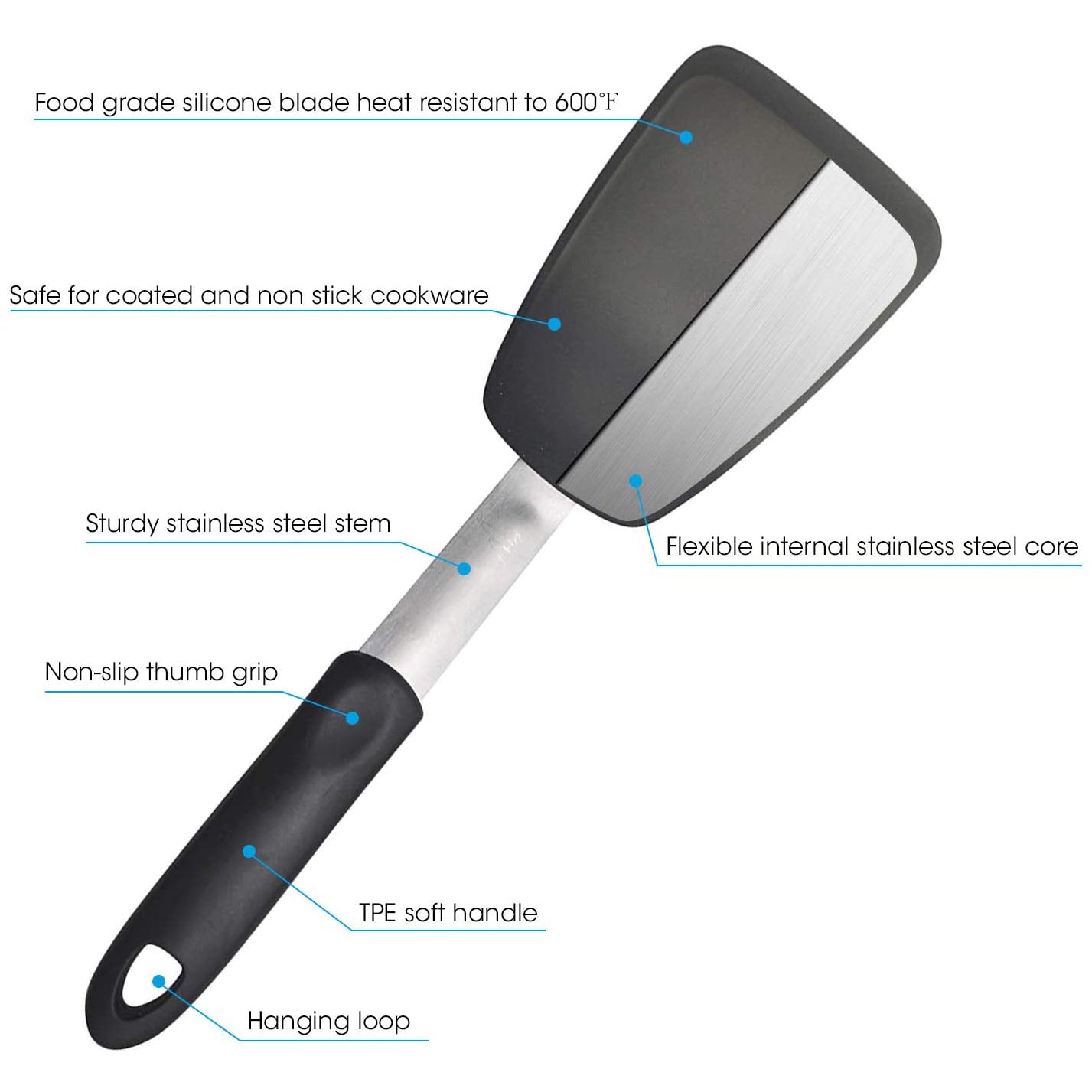 2-Pack: Unicook Flexible Silicone Spatula Buy