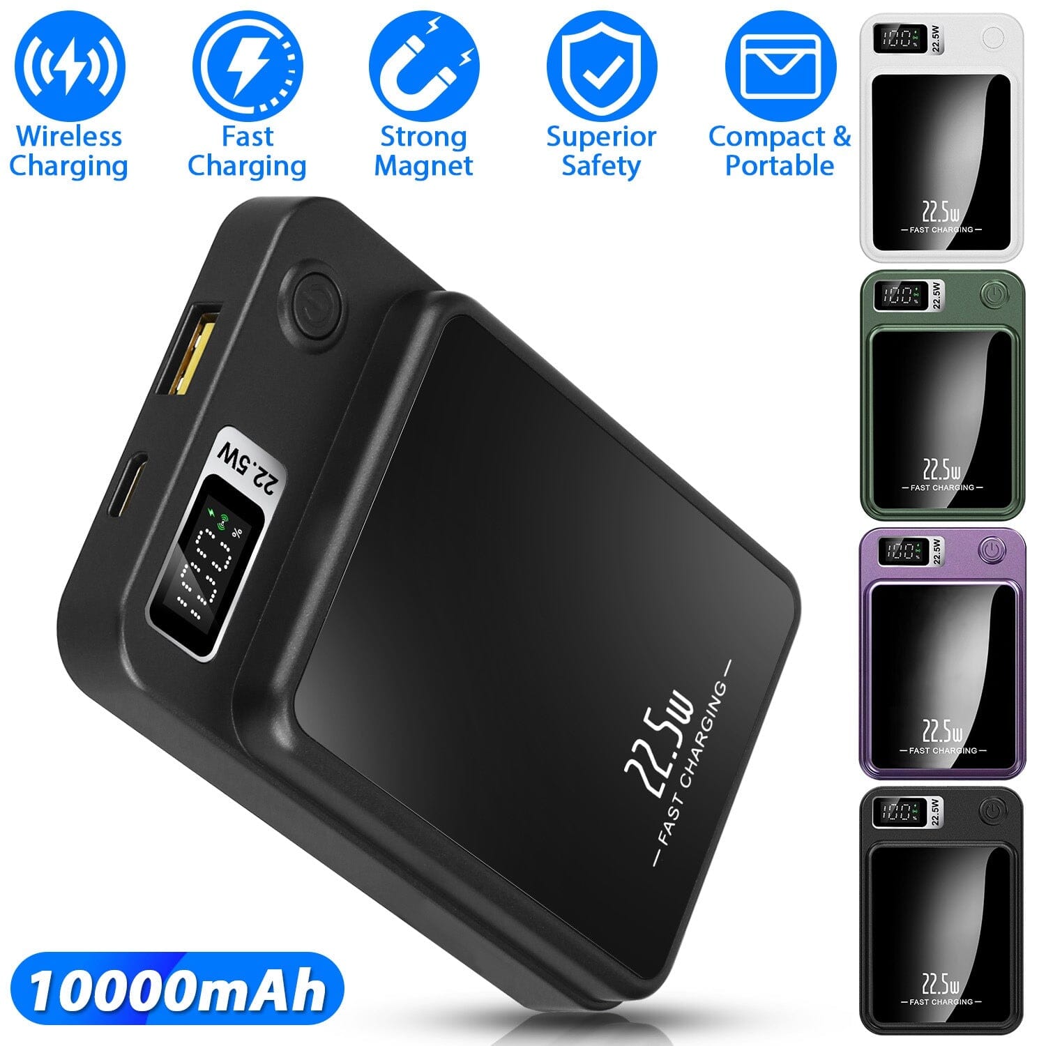 2-in-1 Magnetic Wireless Power Bank 10000mAh PD20W Fast Charger Mag Safe Outlet Cheap Pices