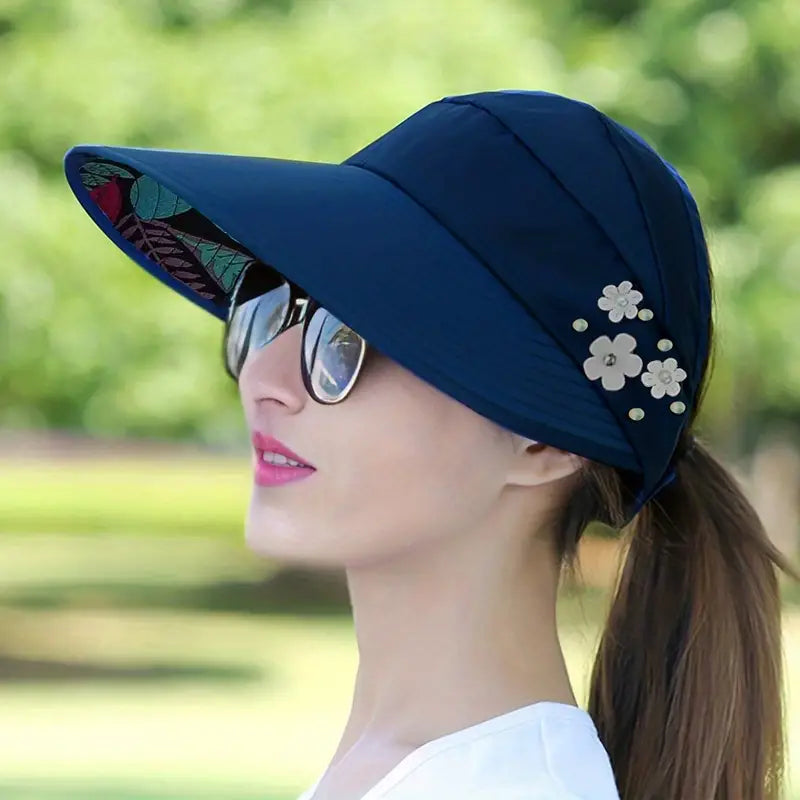 Wide Brim Sun Visor Foldable Picnic Hat Beach UV Protection Scallop Cap Cheap Get Authentic