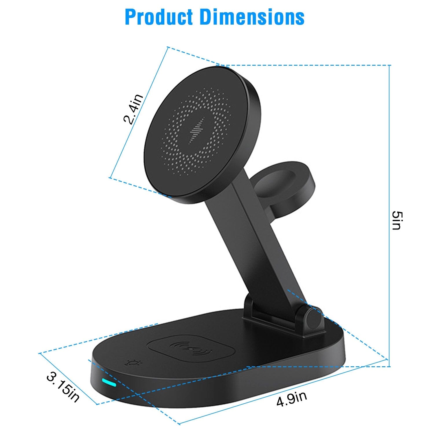 4-in-1 15W Foldable Magnetic Wireless Charging Station Cheap Sale Cheap