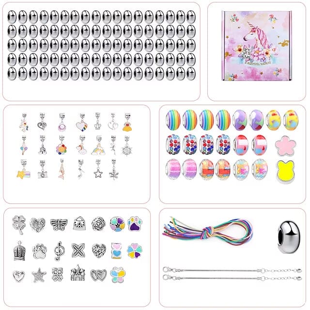 165-Piece: Gorgeous Color Beads DIY Handmade Children's Bracelet Set Sale Cheap Online