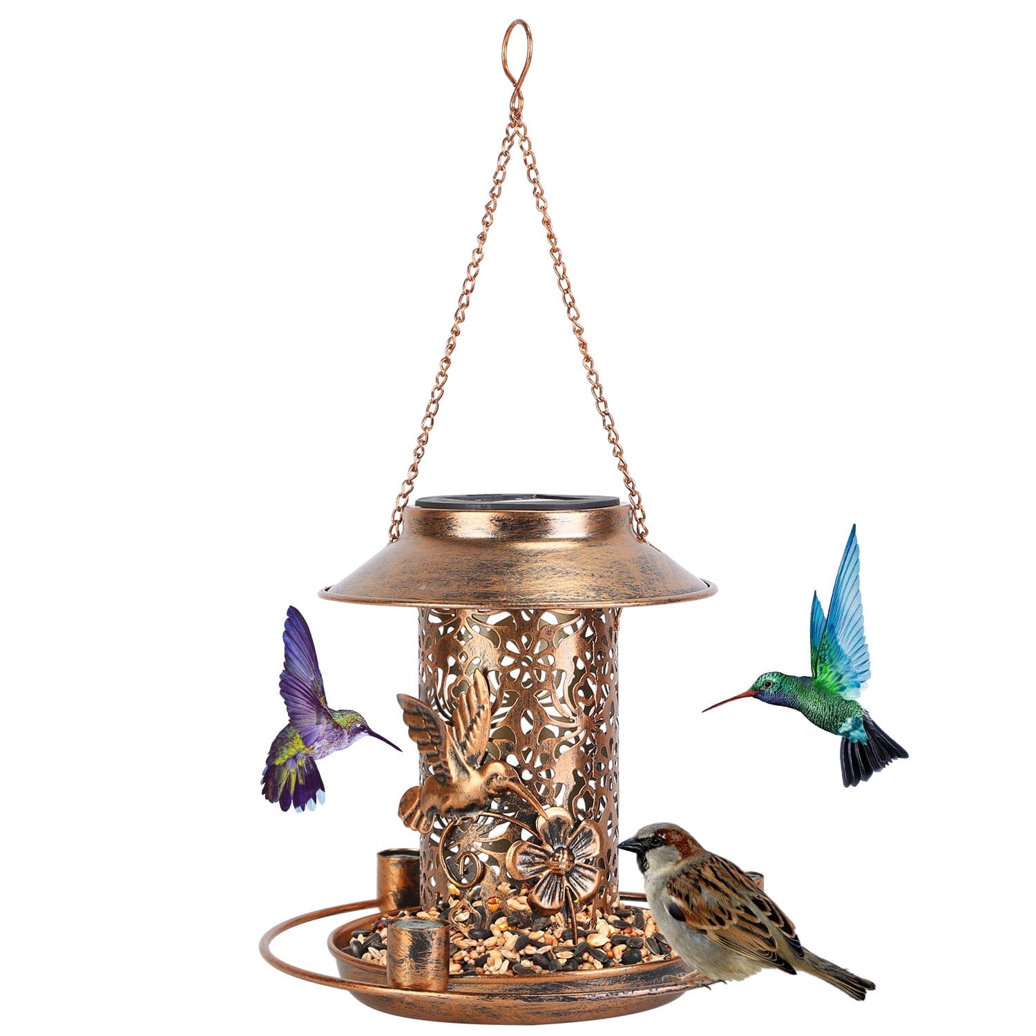 Solar Decorative Hanging Bird Feeder Lantern Brand New Unisex Cheap Online