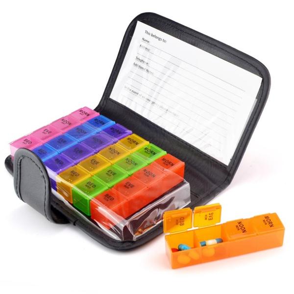 7 Day Extra Large Pill Organizer with Cute Travel Case Cheap With Credit Card