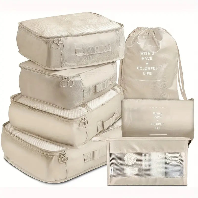 7-Pieces: Travel Luggage Packing Organizers Set Clearance Free Shipping