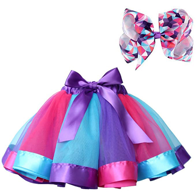 Girl's Layered Ballet Tulle Rainbow Tutu Skirt 2025 New Cheap Online