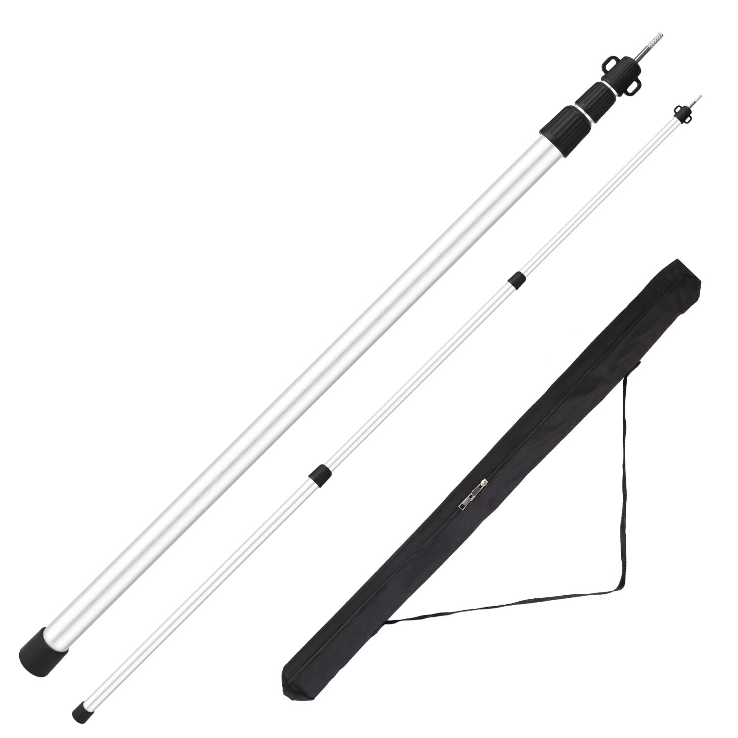 2-Piece: Telescoping Tarp Poles Portable Aluminum Awning Poles Cheap Geniue Stockist