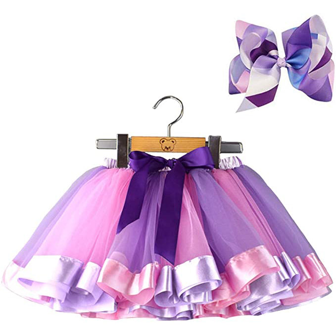 Girl's Layered Ballet Tulle Rainbow Tutu Skirt 2025 New Cheap Online