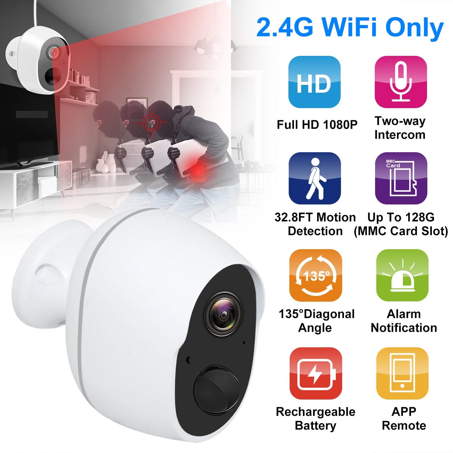 1080P WiFi IP Camera PIR Motion Detection Camcorder Cheap Pick A Best