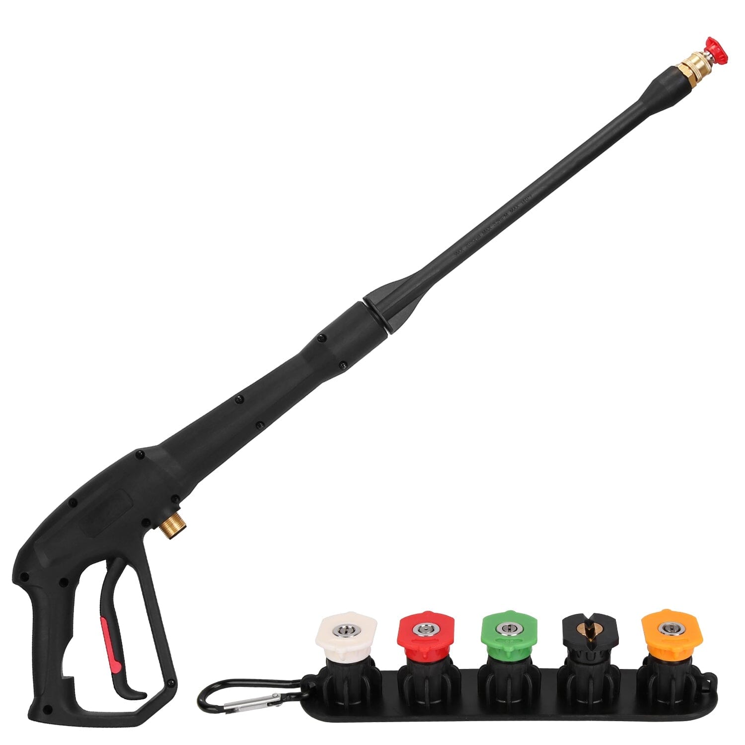 3000PSI Pressure Washer Gun Car Foam Sprayer with Jet Wand 5 Nozzle Tips M22-14 Connector In China Cheap Online