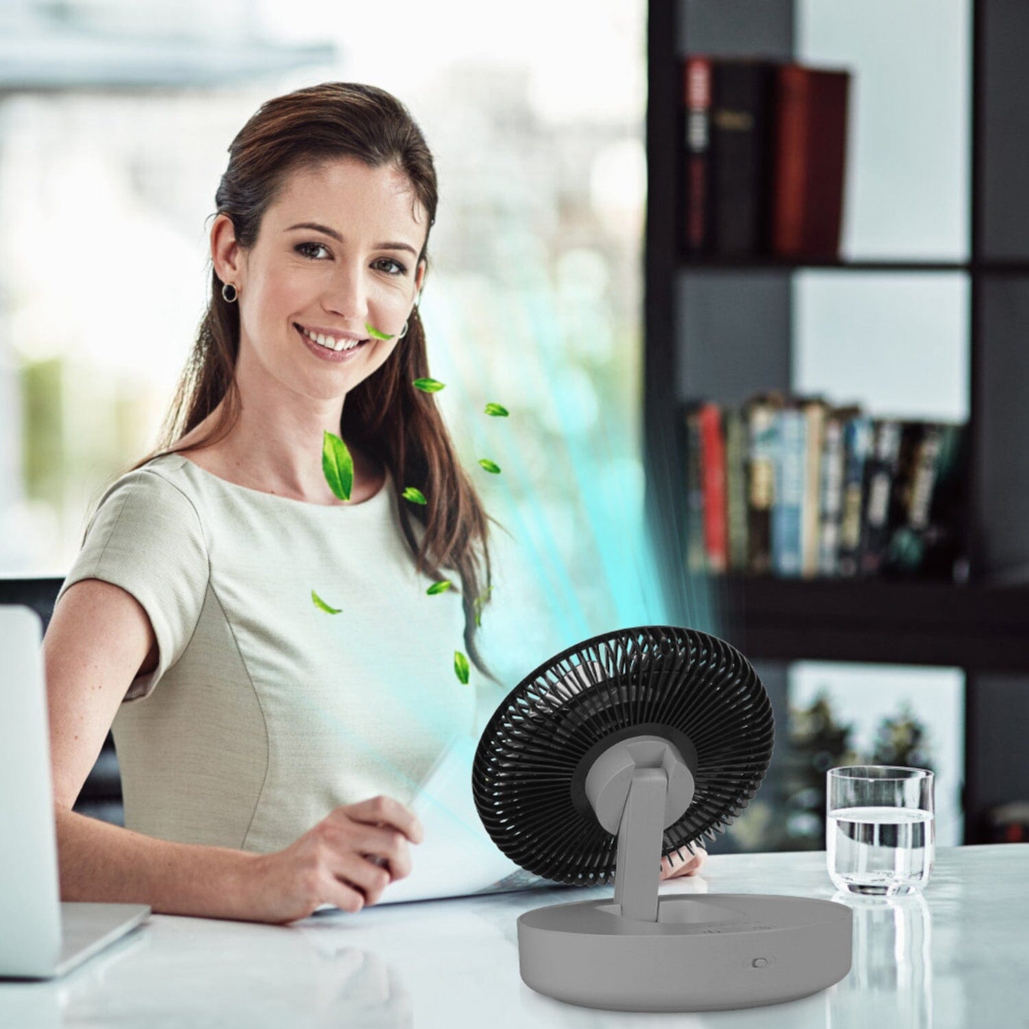 Foldable Rechargeable LED Desk Fan Wall Mounted with Magnetic Remote Sale 100% Guaranteed