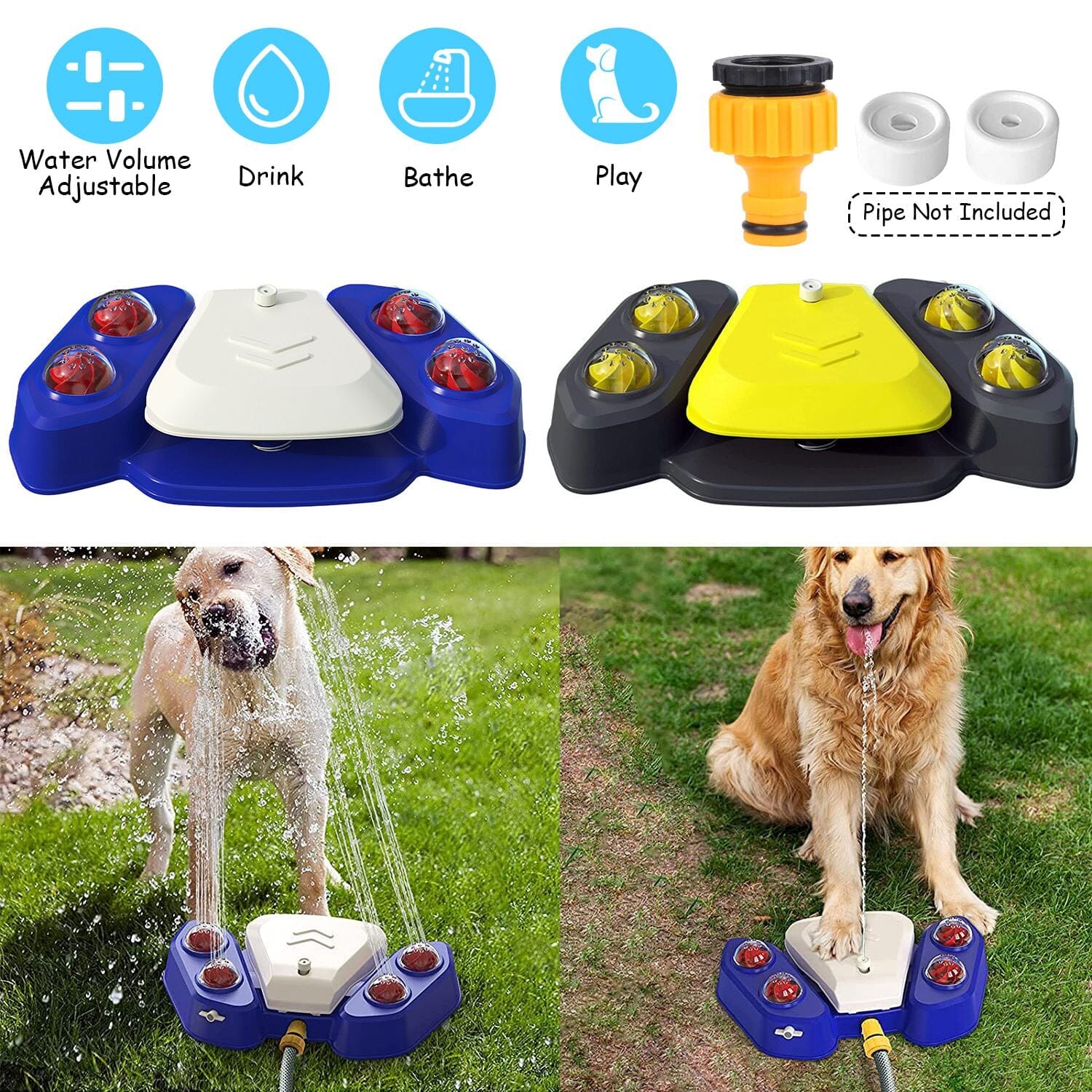 Multifunctional Automatic Pet Water Dispenser Outdoor Step-on Activated Sprinkler Sale Reliable