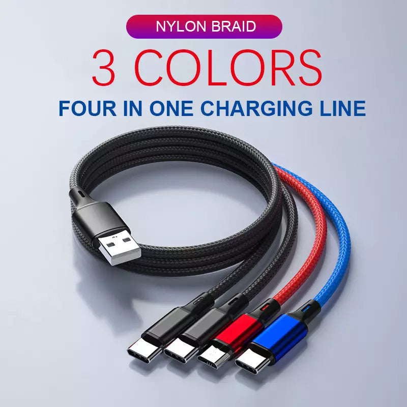 PBG 4-in-1 Cable 3A Nylon Braided Sale Cheapest