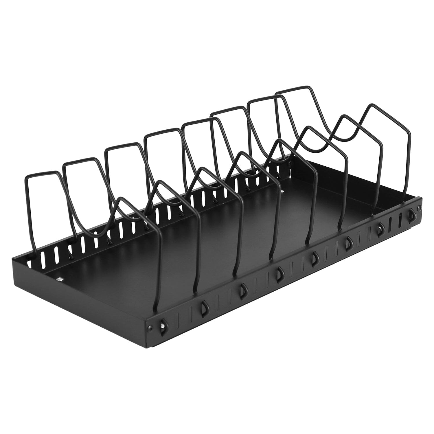 Pull Out Pots and Pans Organizer with 8 Adjustable Dividers Free Shipping Deals