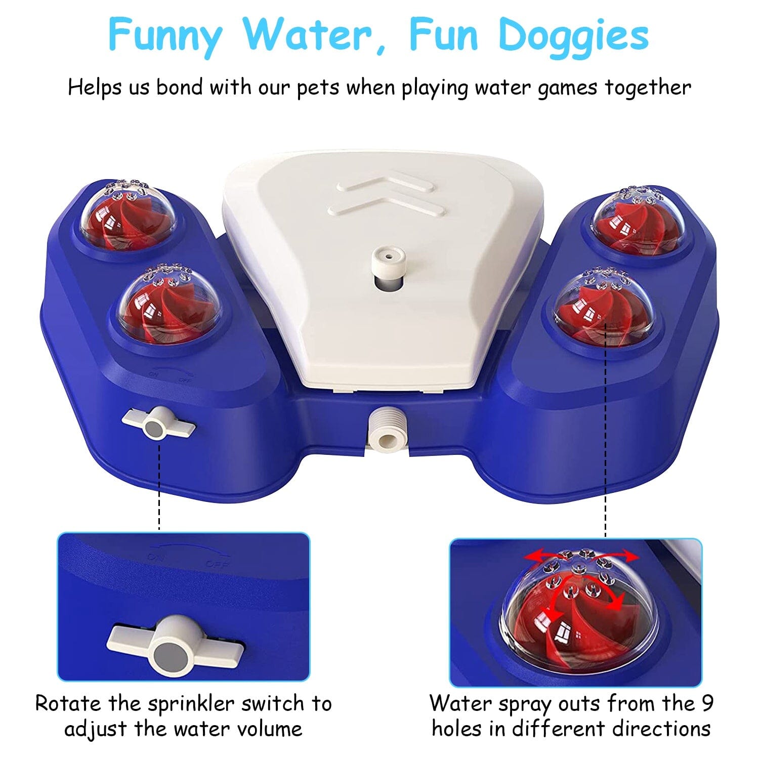 Multifunctional Automatic Pet Water Dispenser Outdoor Step-on Activated Sprinkler Sale Reliable