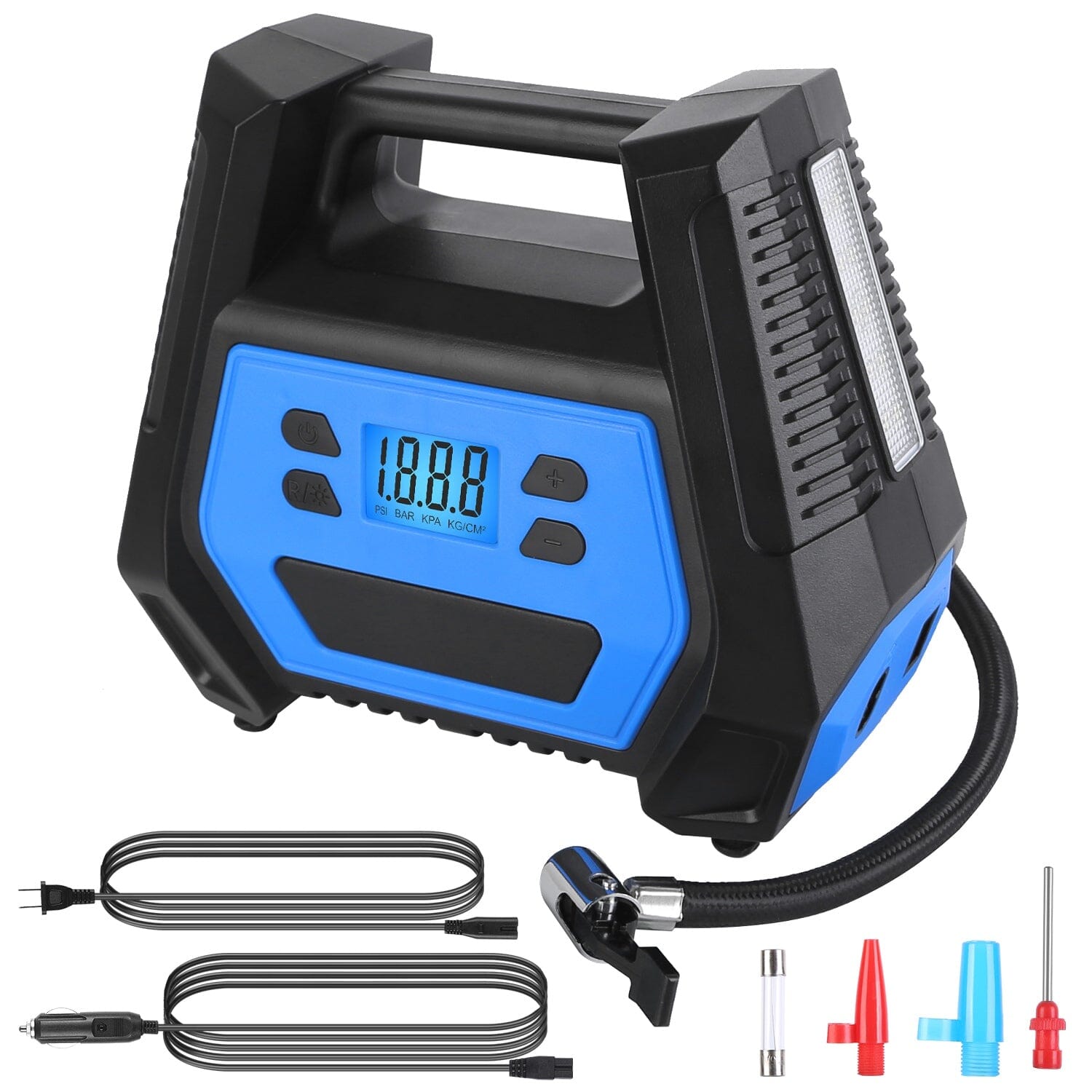 120W Max Power Portable Tire Pump with Digital Display LED Light Cheap Pices Authentic