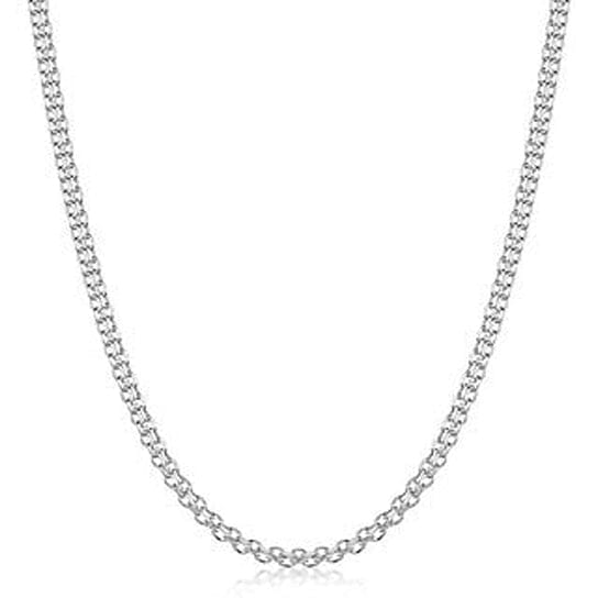 Rhodium Filled High Polish Finish Bismark Chain 20'' Clearance Geniue Stockist