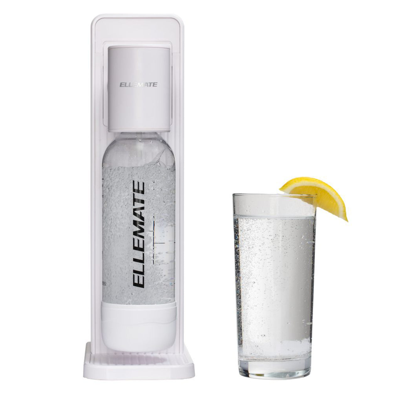 Ellemate Classic Carbonated Drink Maker, Seltzer Water with One-Push Fizz Technology, Cordless Carbonation for Bubbly Water Perfect Cheap Pice