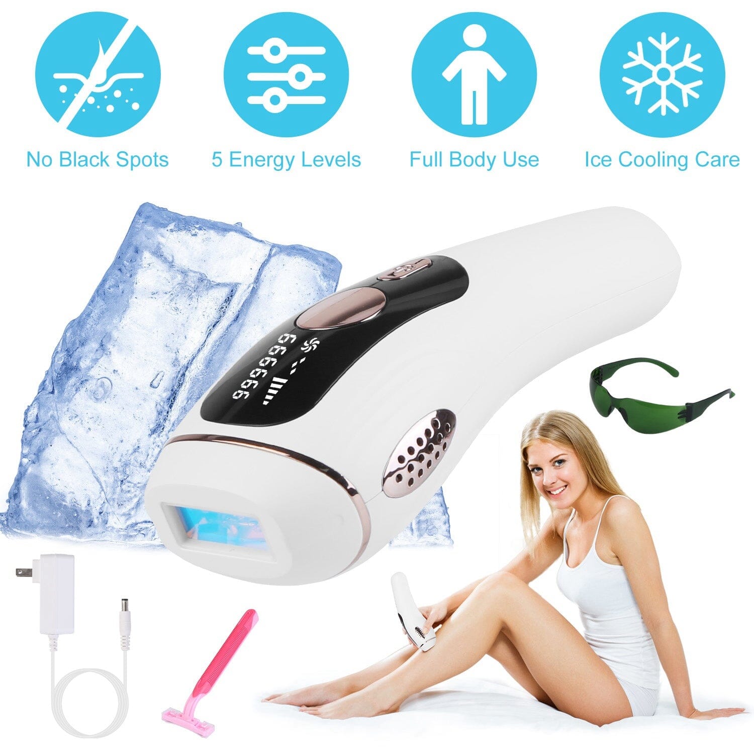 Laser Hair Removal Ice Cooling Permanent IPL Cheap Sale Reliable