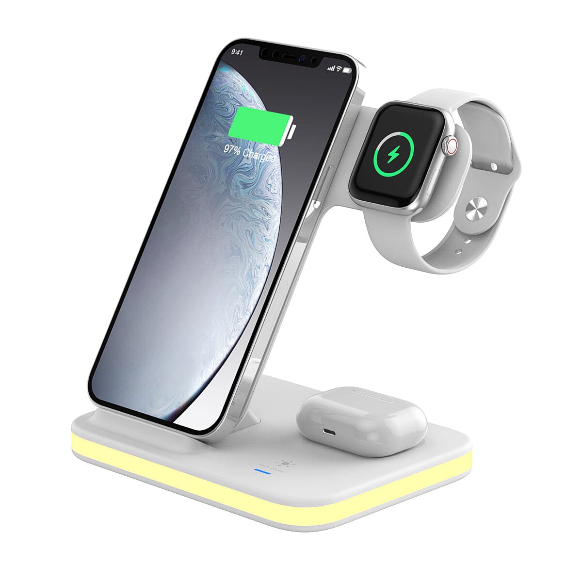 4-in-1 Wireless Charging Stand with Night Light Genuine Cheap Pice