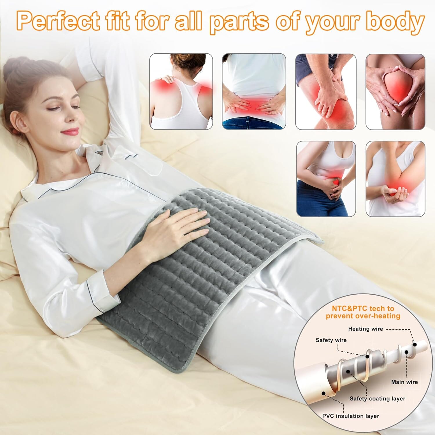 Electric Heating Pads for Body Pain Reflief Official Site