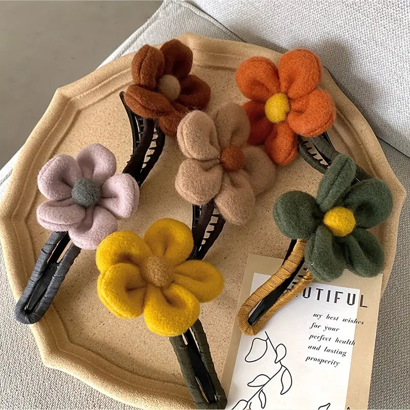 2-Pack: Gorgeous Plush Flower Hairpin Buy Cheap Factory Outlet