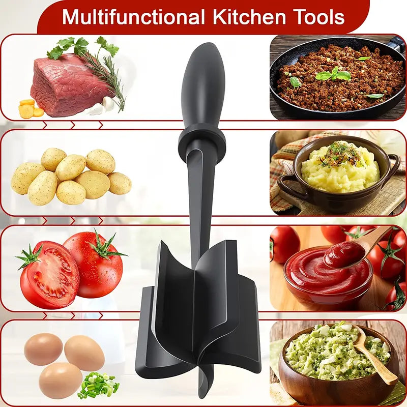 Kitchen Meat Chopper Ground Beef Masher Utensil Heat Resistant Non-Stick Discount Big Discount