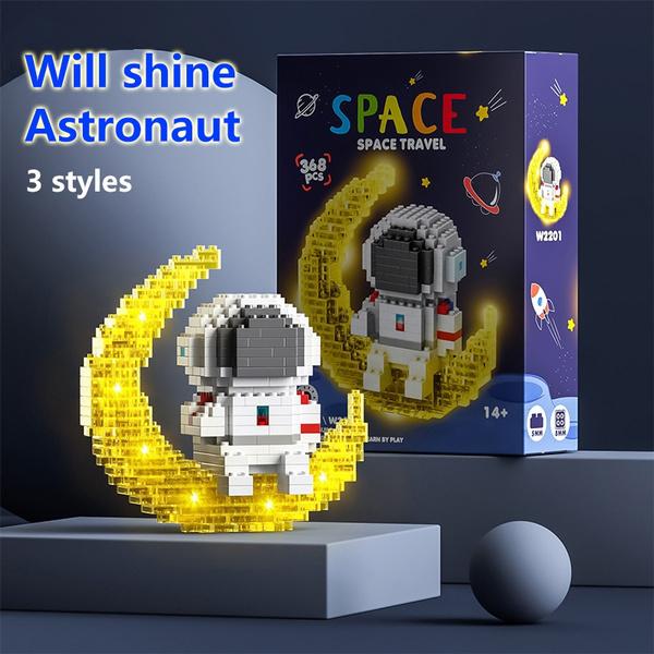 Astronaut Building Blocks LED Glowing Toys Outlet Where Can You Find